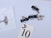 Lokomotywy  wagony  koła z osiami  -  skala  TT .