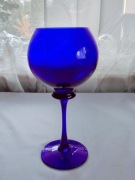 Wazon Horbowy kielich miś kulka kuleczka misiokulka, antico. Kobalt prl 