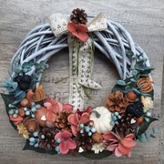 Wianek na drzwi  - jesienny 30cm 