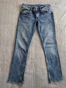 Niebieskie spodnie jesnsowe jeansy straight Pepe Jeans London Holly 29/32