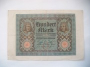 Banknot Niemcy - 100  Marek 1920 r.