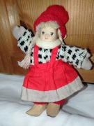 dziewczynka świąteczna figurka vintage retro16 cm