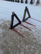 Okazja! KOMPLET! Widły do bel palet 1100MM na tył ciągnika mocne!