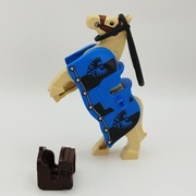 LEGO Castle KOŃ DERKA UZDA SIDŁO NOWE