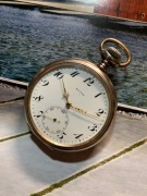 Zenith zegarek kiszonkowy srebro zlocone  55mm super stan 