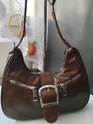 Nowa brązowa, odcień czekolady torba damska na ramię