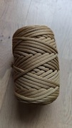 Sznurek pleciony poliestrowy 5mm karmelowy