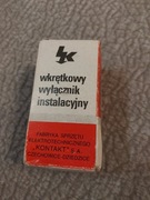 BEZPIECZNIK WKRETOWY WYŁĄCZNIK INSTALACJI ELEKTRYCZNEJ 16 A NOWY PRL