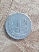 moneta 1 zł   rok 1966