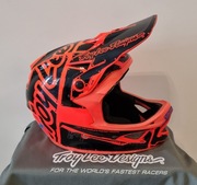 Kask rowerowy Troy Lee Design D3 Fiberlite Orange Full Face rozmiar M