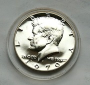 50 cent 1970 S PROOF half dollar Kennedy Ag srebro UNC ! Unikat !