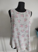 Lekka bluzka bez rękawów F&F rozmiar 42 XL