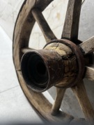 Zabytkowe oryginalne koło od wozu lata 20 XX wieku 38 cm