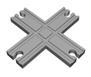 Tor tory IKEA LIDL BRIO drewniane - łącznik zamiennik skrzyżowanie rozjazd