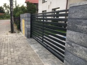 Brama, ogrodzenie, balustrada, schody, poręcz, prz
