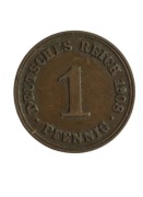 Niemcy 1 pfennig 1908 D rok