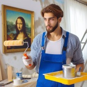 Zestaw Malarza: Wałek, Pędzel, Folia, Kuweta, Taśma! Wszystko w 1 pakiecie!