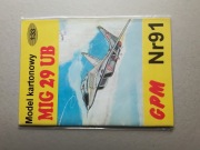 Mig 29 UB- model kartonowy 