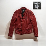 tigha. Kurtka skórzana. Red skin. Size M