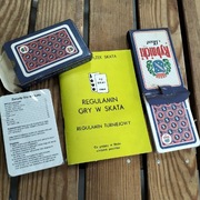 Karty do gry w Skata nowe w folii plus regulamin gry 
