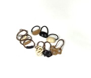 zestaw 9 nowych damskich gumek do włosów