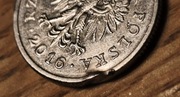 1 zł 2016 - ciekawa moneta - destrukt