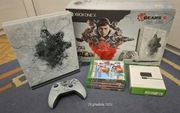 Xbox One X edycja Gears of War 1T blu ray w pudełku z akcesoriami + gry