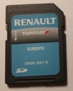 Karta nawigacji TomTom carminat live Europa do Renault 