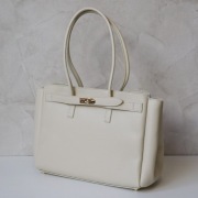 Torebka Vera Pelle skóra beżowa