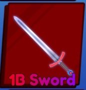 1B sword Blade Ball Roblox. Produkt wirtualny.