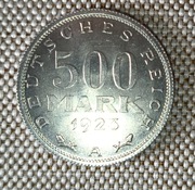 Niemcy Republika Weimarska Marka 1919 - 1925 500 marek 1923 A