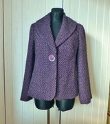 Bm ciepły żakiet z przędzy buckle L