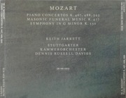 KEITH JARRETT 'Mozart. Piano Concertos' (2CD, 1996)