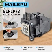 Lampa projektora ELPLP78 Epson Zamiennik jak oryginał