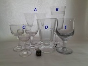 Karczmiaki, stare kieliszki, XIX/XX, stare szkło, karczmiak