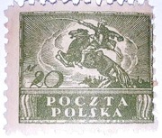 Usterka. Znaczek pocztowy Fi 101a. Czysty.