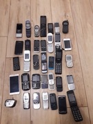 Zestaw telefonow 32 sztuki Nokia motorola Sony i inne