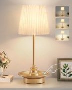 Lampa stołowa LED bezprzewodowa 3 poziomy jasności akumulatorowa 38 cm