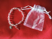 Różaniec na rękę bransoletka z woreczkiem 