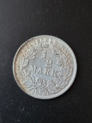 Niemcy 1/2 marki 1909 rok ( A)