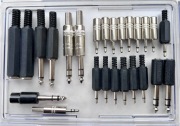 Wtyki i gniazda mały Jack 3,5 mm i duży 6,3 + 5 Pin Zestaw: XL 25 szt.