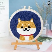 Zestaw Punch Needle - Clever Orange Cat