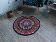 Dywanik włóczkowo- wełniany ręcznie robiony- nowy!