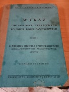 PKP 1966 r. Wykaz odl.i stacji