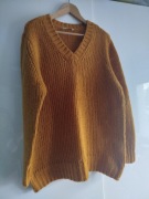 Musztardowy żółty sweter Pep&Co 44 XXL 