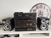 Sanyo wieza stereo CD kasety tuner + glosniki JVC