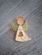 Przypinka, broszka, Aniołek witrażowy