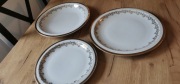 Komplet talerzy porcelanowych  KAROLINA 12 szt PRL zlocenia