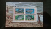 Namibia RYBY wędkarstwo brzegowe arkusik MNH **