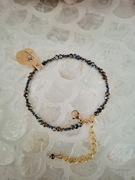 Bransoletka handmade z naturalnych kamieni hematyt 